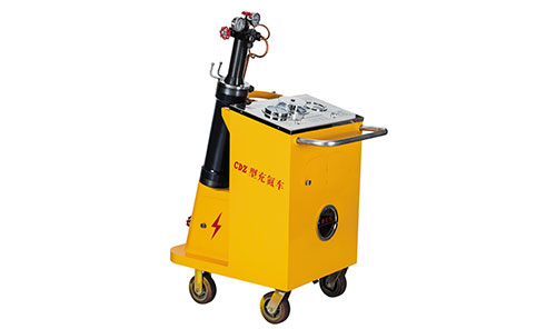 Accumulator nitrogen filling vehicle operation steps